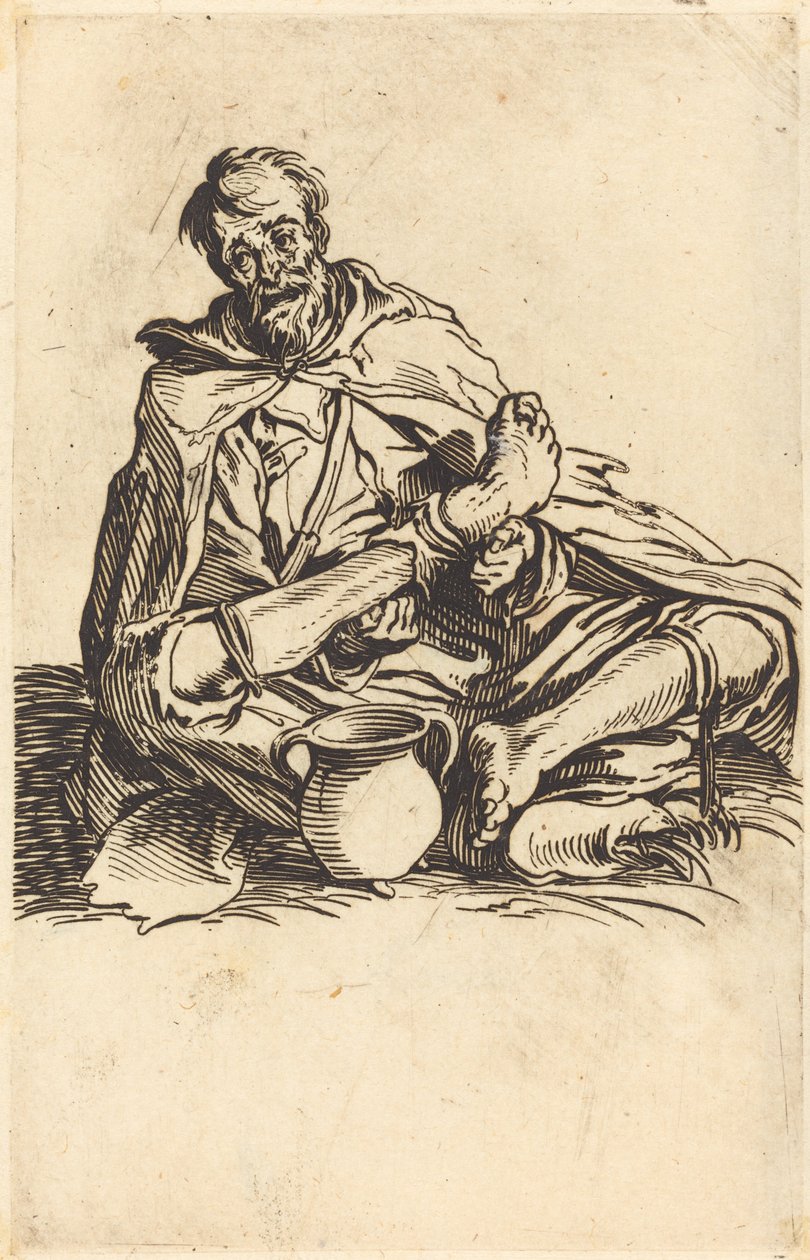 Nemocný muž od Jacques Callot