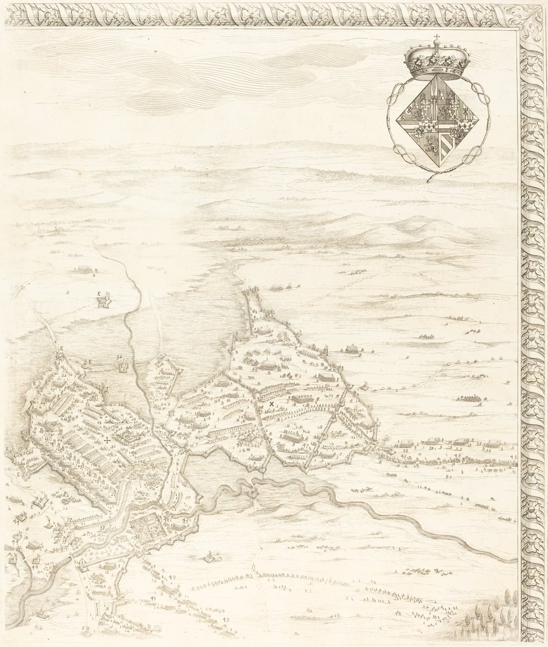 Obléhání Bredy [deska 3 z 6] od Jacques Callot