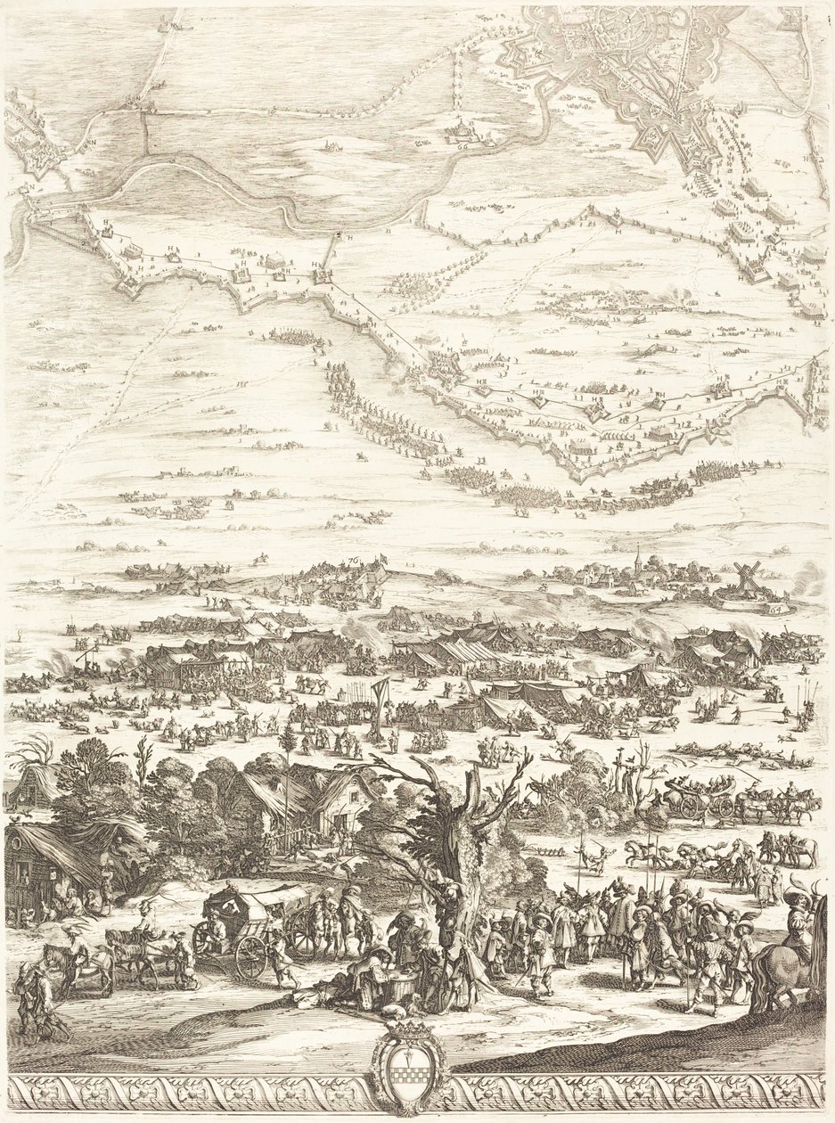 Obléhání Bredy [deska 5 ze 6] od Jacques Callot