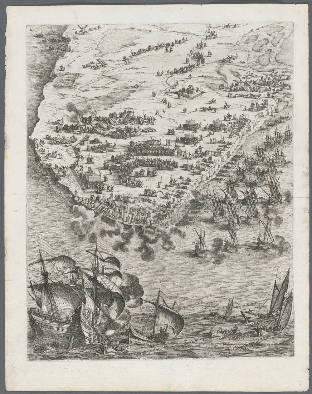 Obležení La Rochelle: Talíř 10 od Jacques Callot