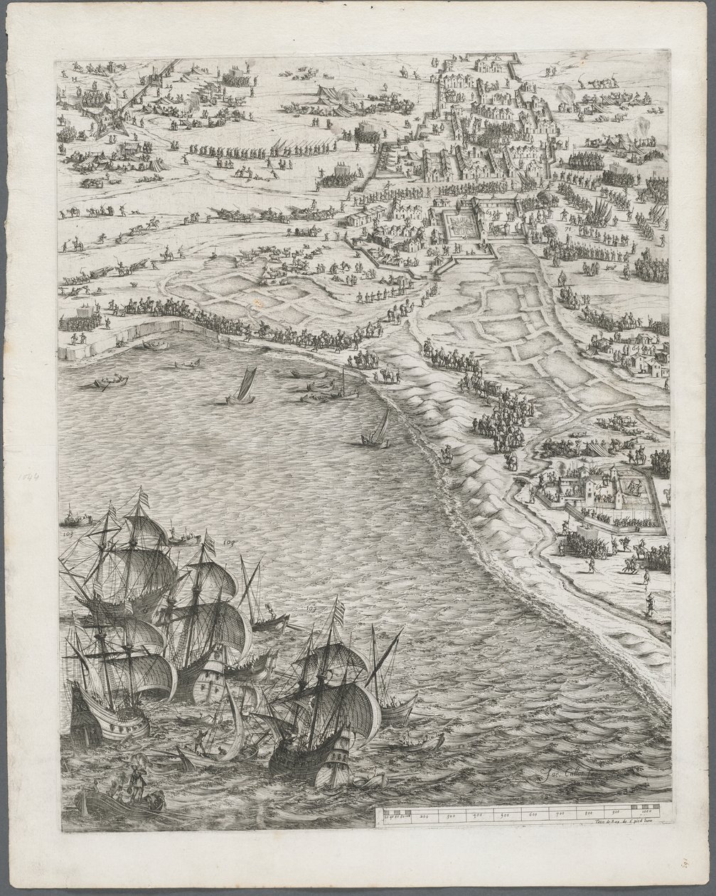 Obležení La Rochelle: Deska 12 od Jacques Callot