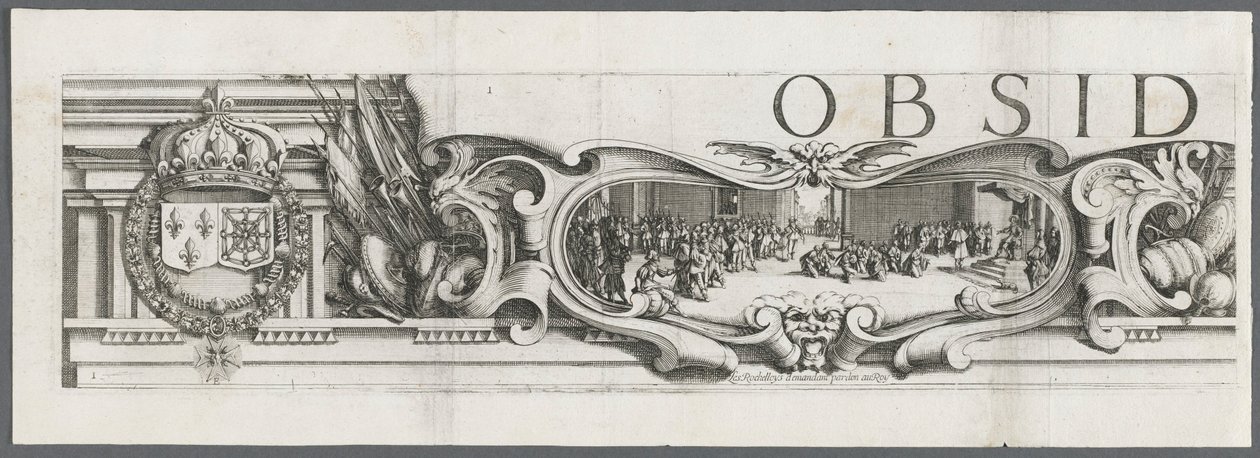 Obléhání La Rochelle: deska 1 od Jacques Callot