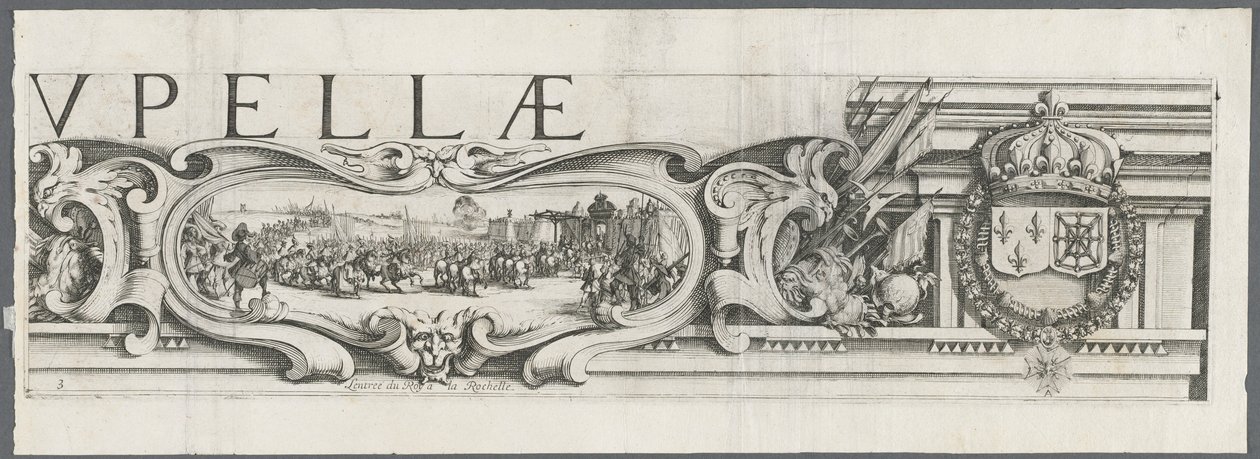 Obléhání La Rochelle: Deska 3, 1628-1630. od Jacques Callot