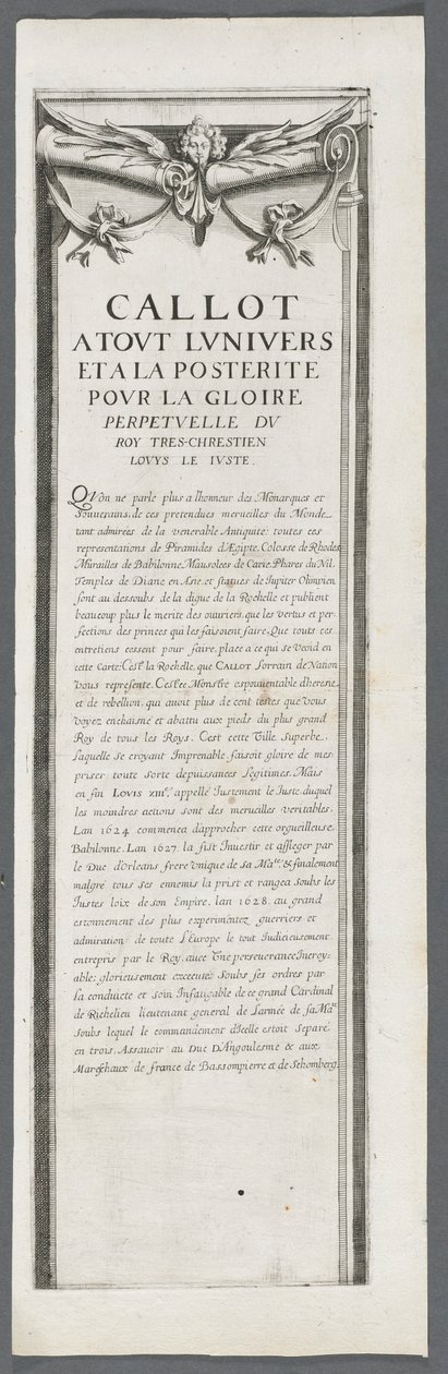 Obléhání La Rochelle: Deska 4, 1628-1630. od Jacques Callot