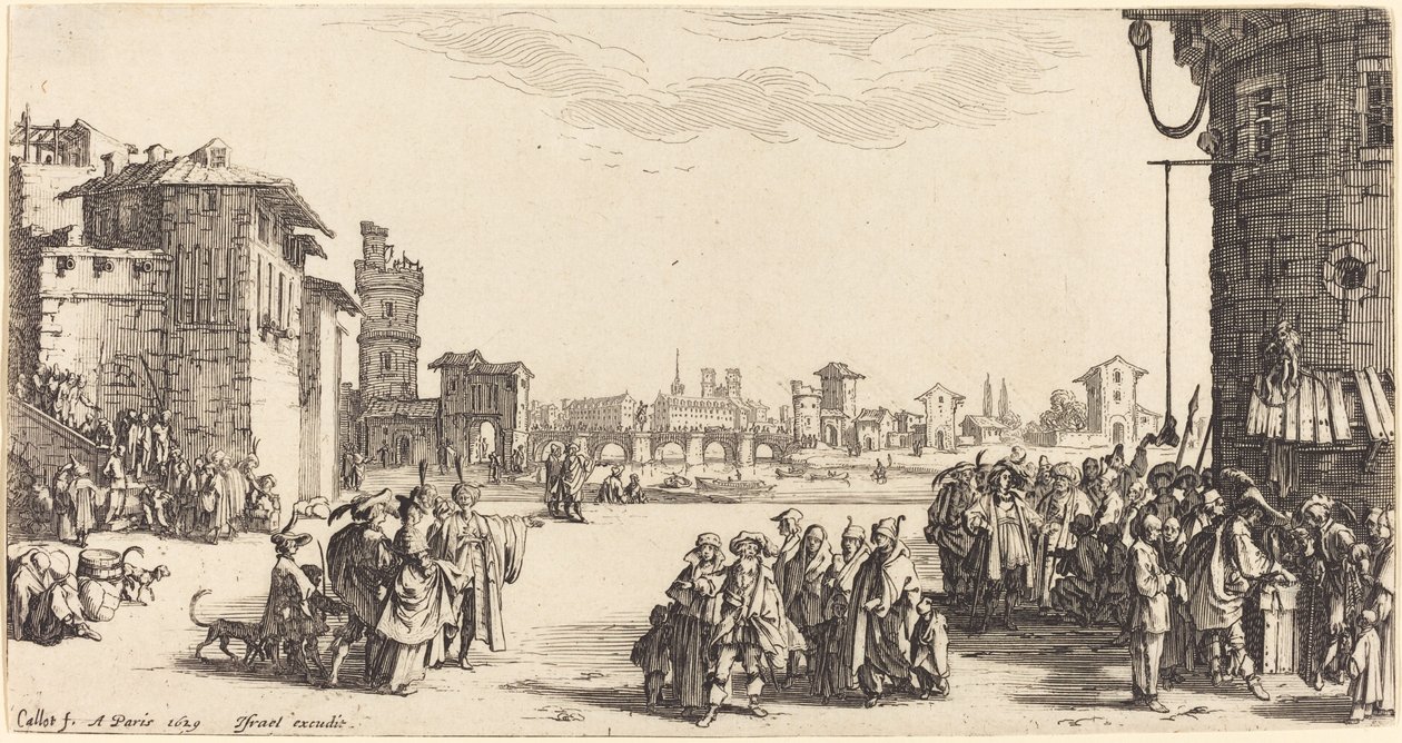 Trh s otroky od Jacques Callot