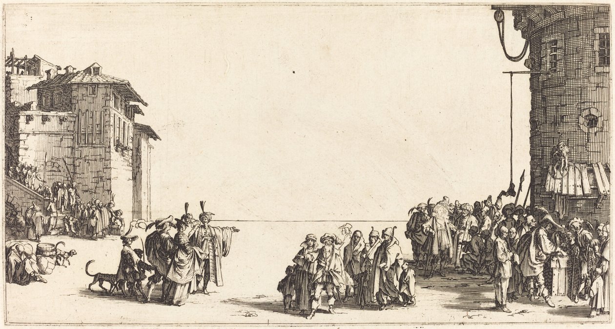 Trh s otroky, 1620. od Jacques Callot