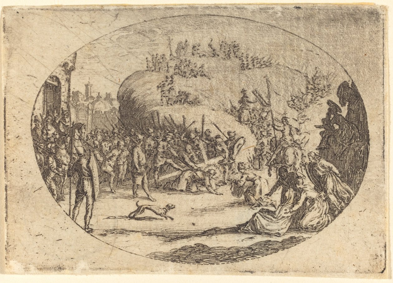 Malé nesení kříže od Jacques Callot