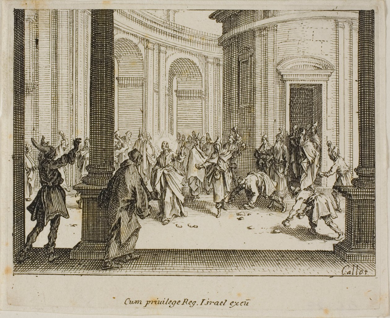 Kamenování Ježíše z Nového zákona od Jacques Callot