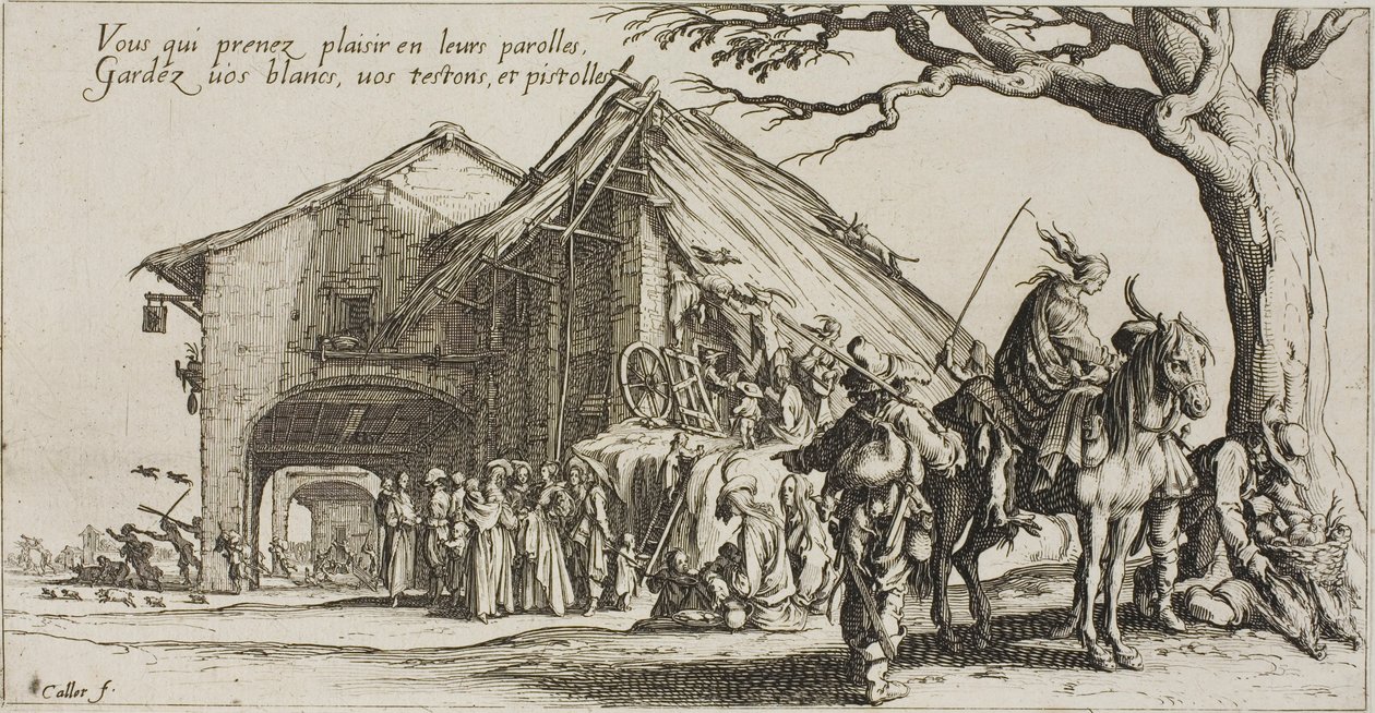 Místo zastavení, z filmu Bohémové od Jacques Callot