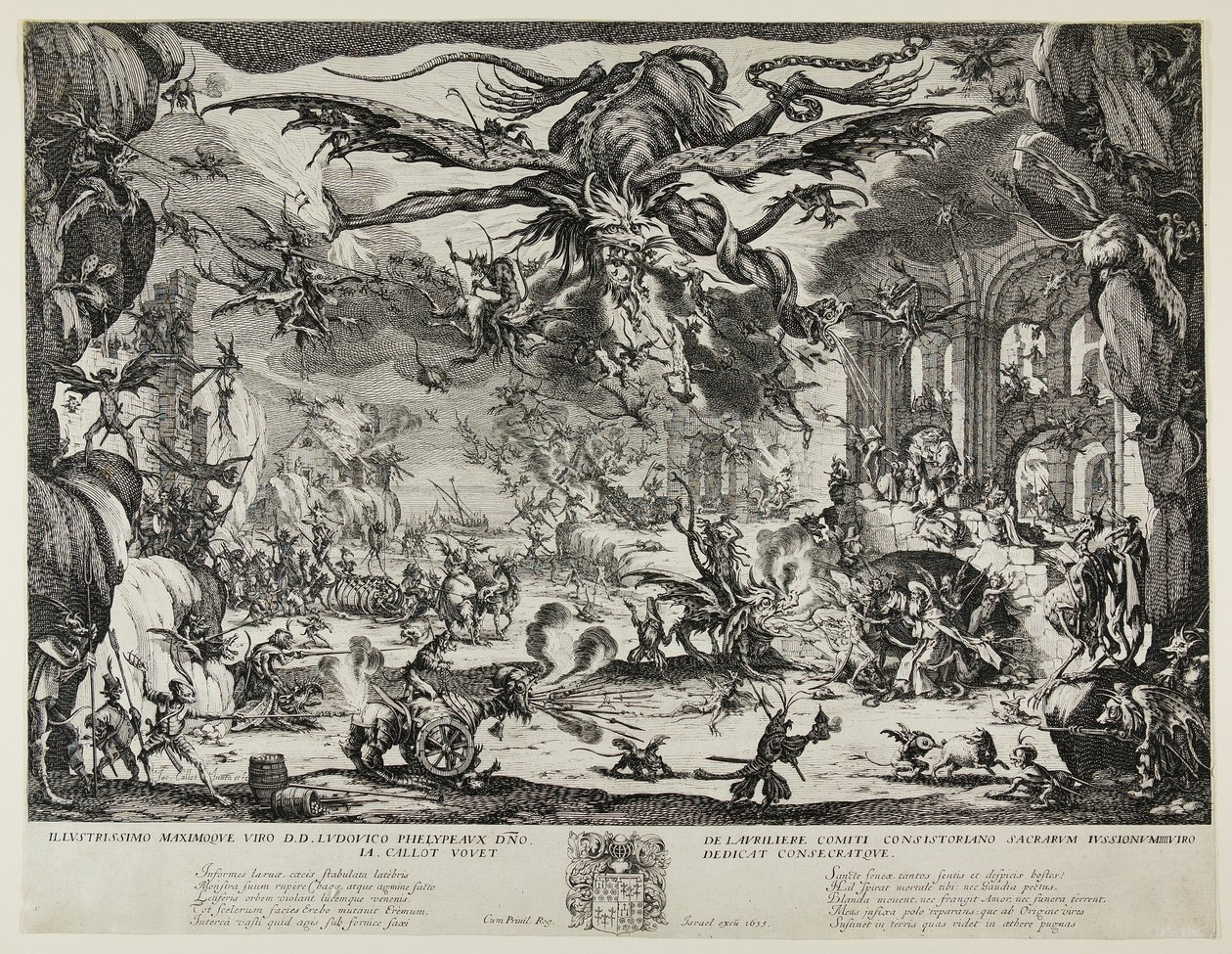 Pokušení svatého Antonína od Jacques Callot