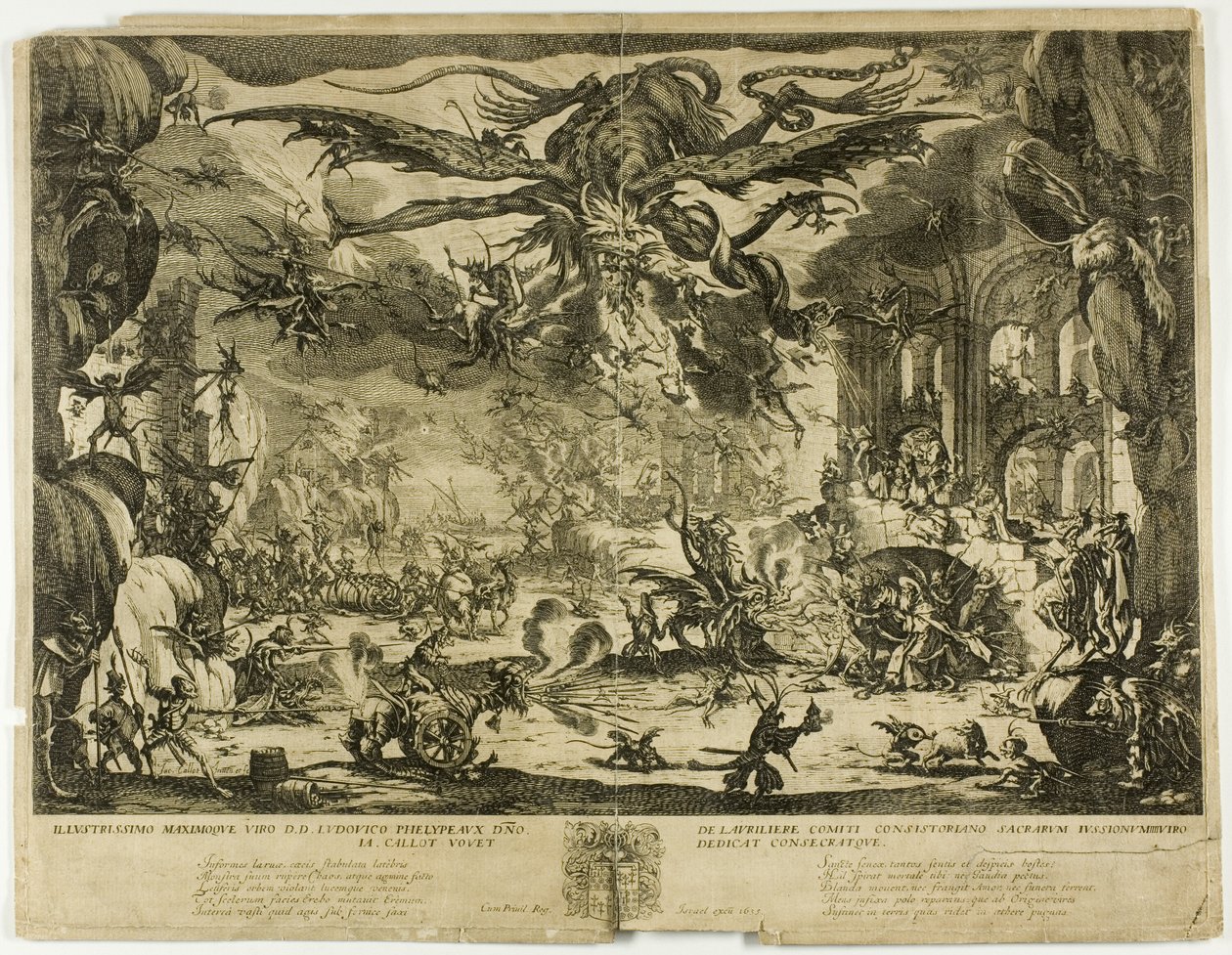 Pokušení svatého Antonína od Jacques Callot
