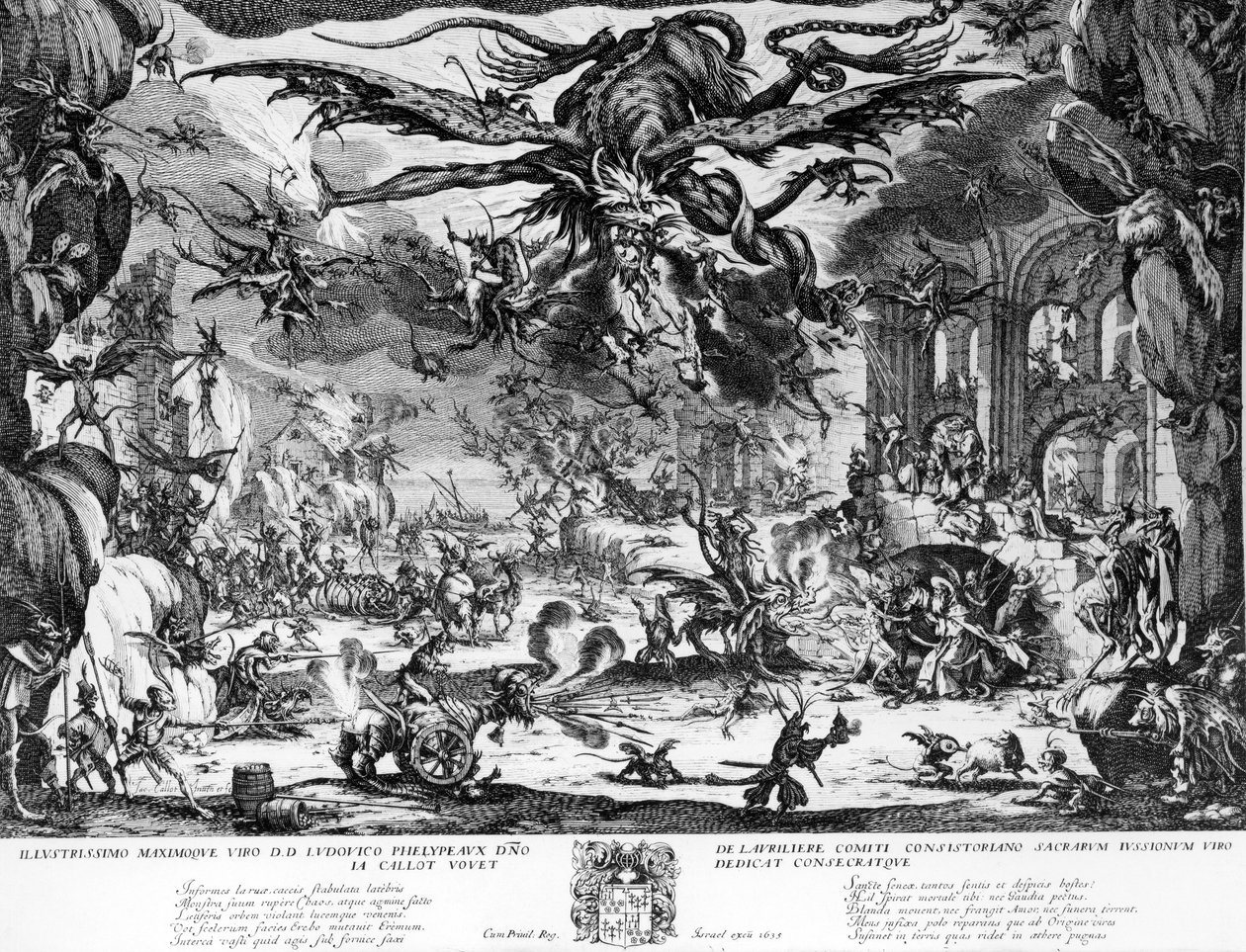 Pokušení svatého Antonína od Jacques Callot