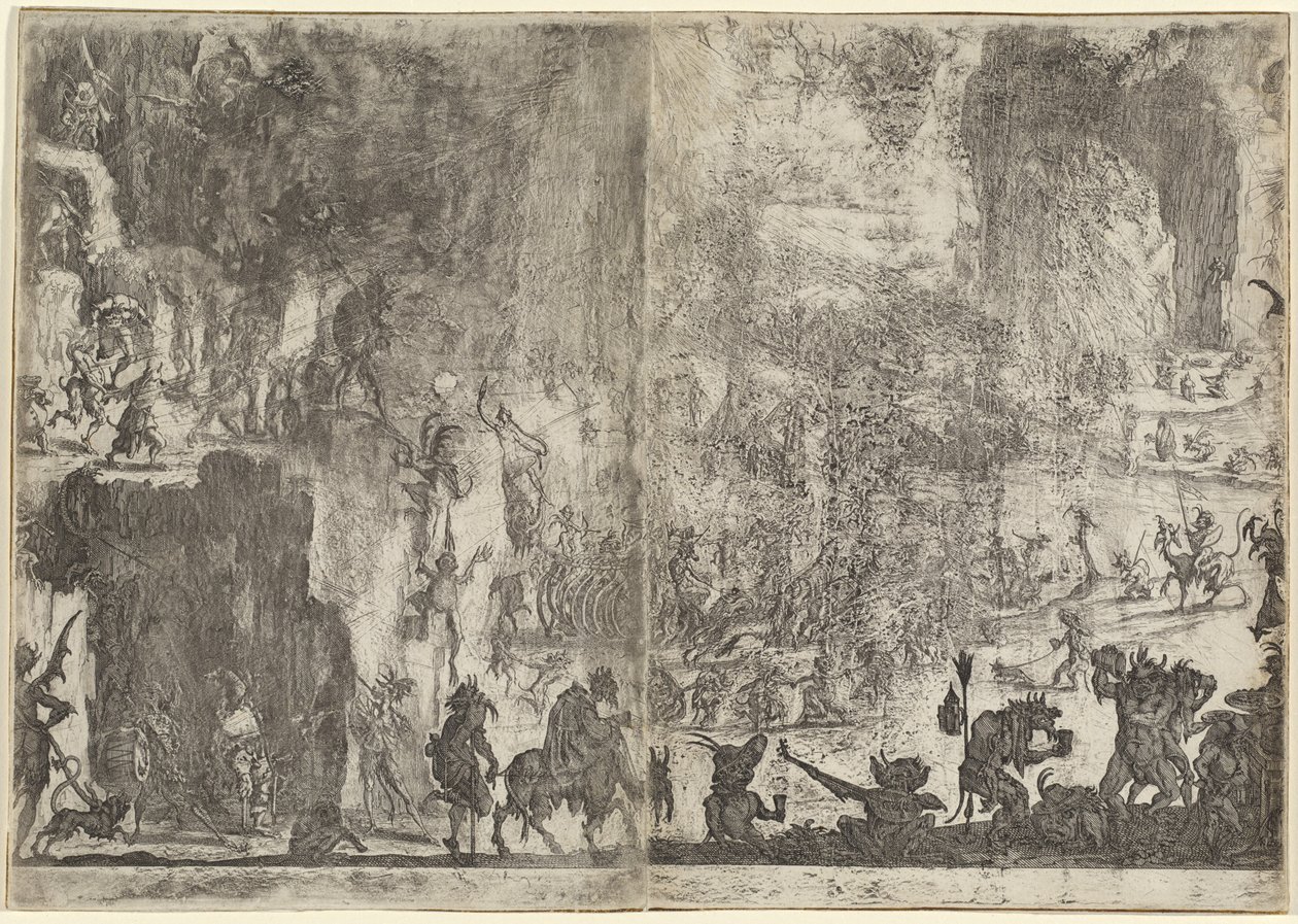 Pokušení svatého Antonína [první verze] od Jacques Callot