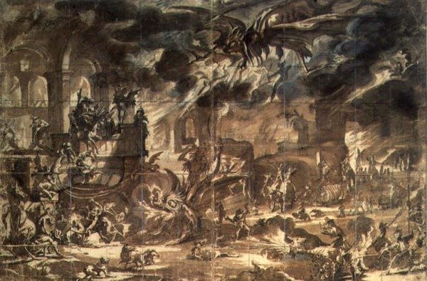 Pokušení svatého Antonína od Jacques Callot