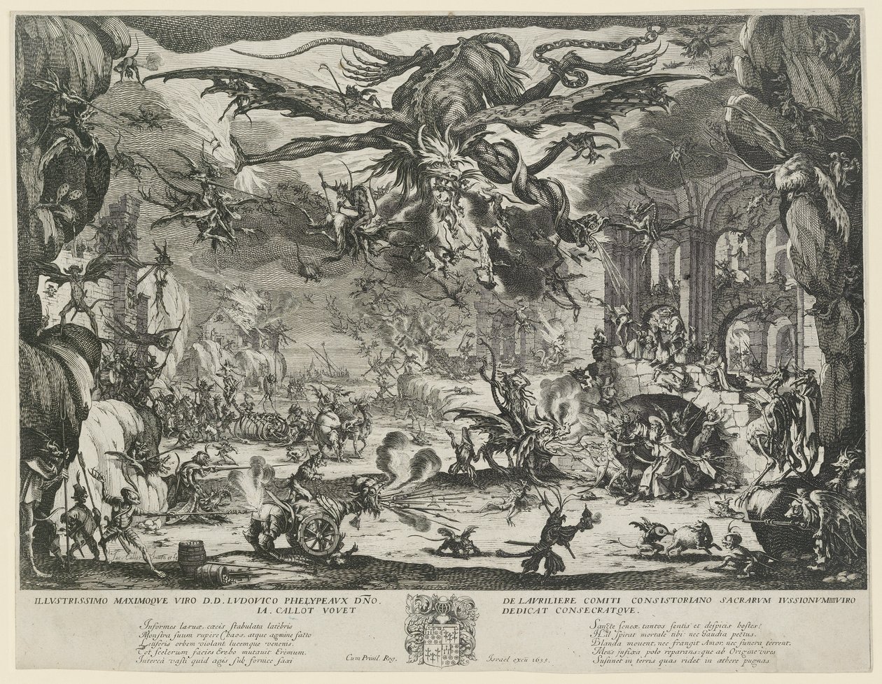 Pokušení svatého Antonína od Jacques Callot