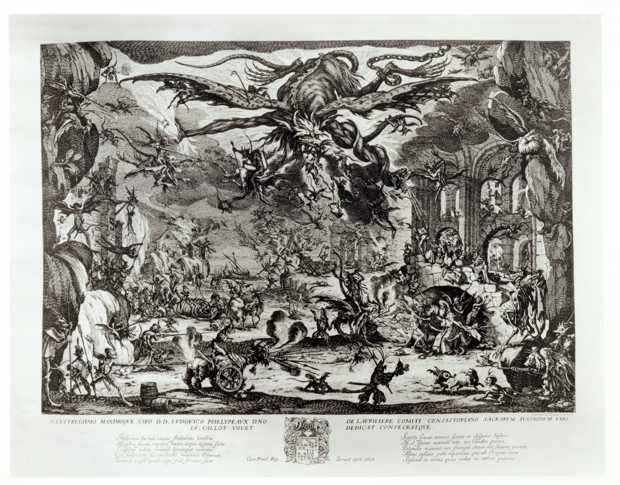 Pokušení svatého Antonína, 17. století od Jacques Callot