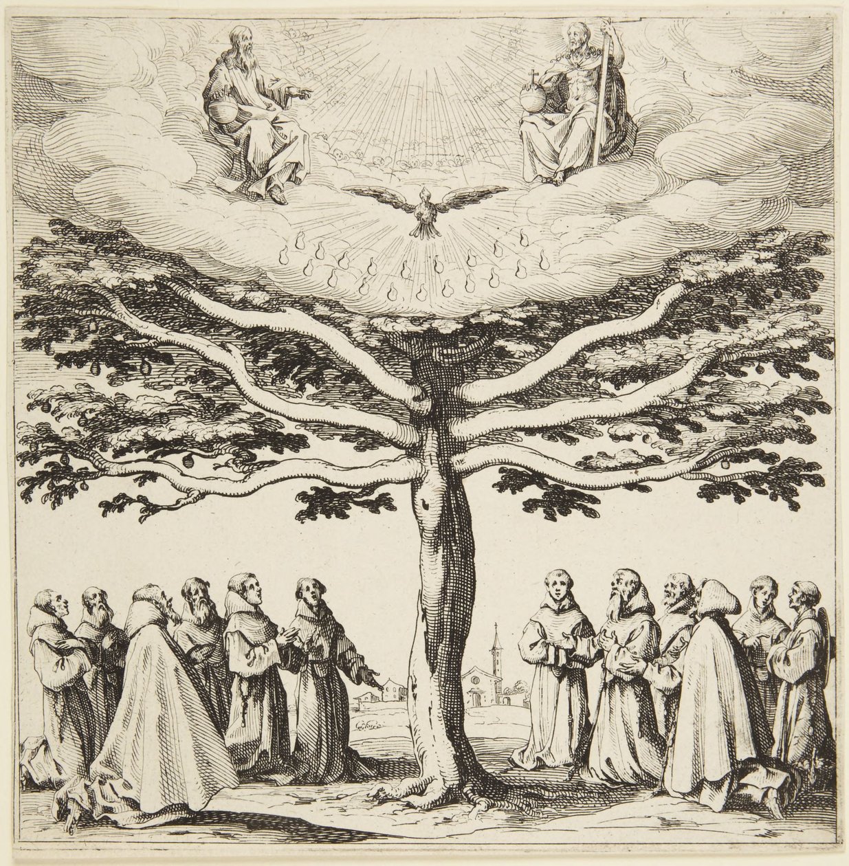 Strom svatého Františka od Jacques Callot