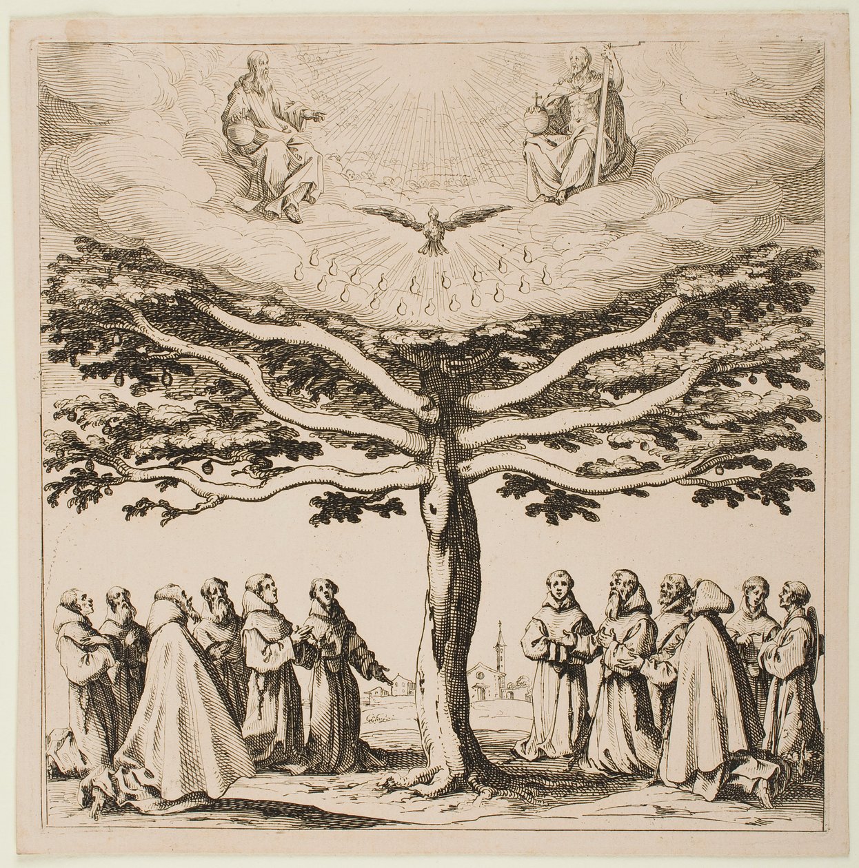 Strom svatého Františka od Jacques Callot