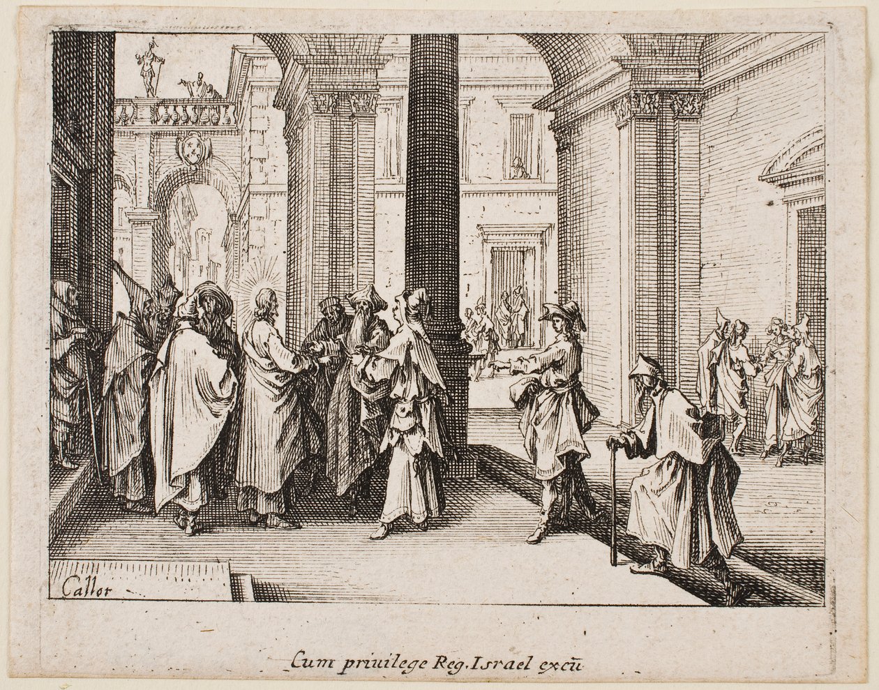„Tribute Money“ ze série „Nový zákon“ od Jacques Callot