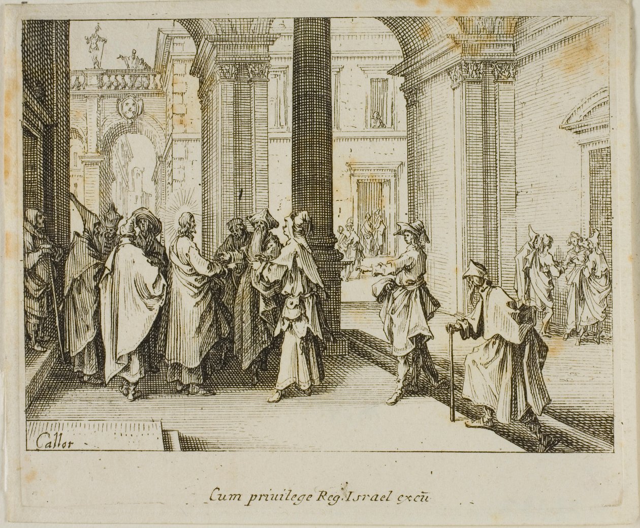 Daň císaři z Nového zákona od Jacques Callot