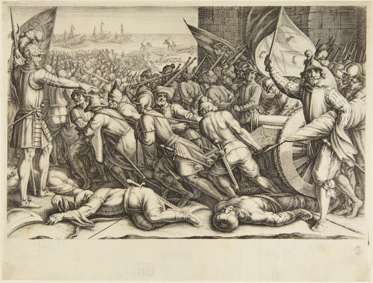 Vojáci se opět nalodili od Jacques Callot