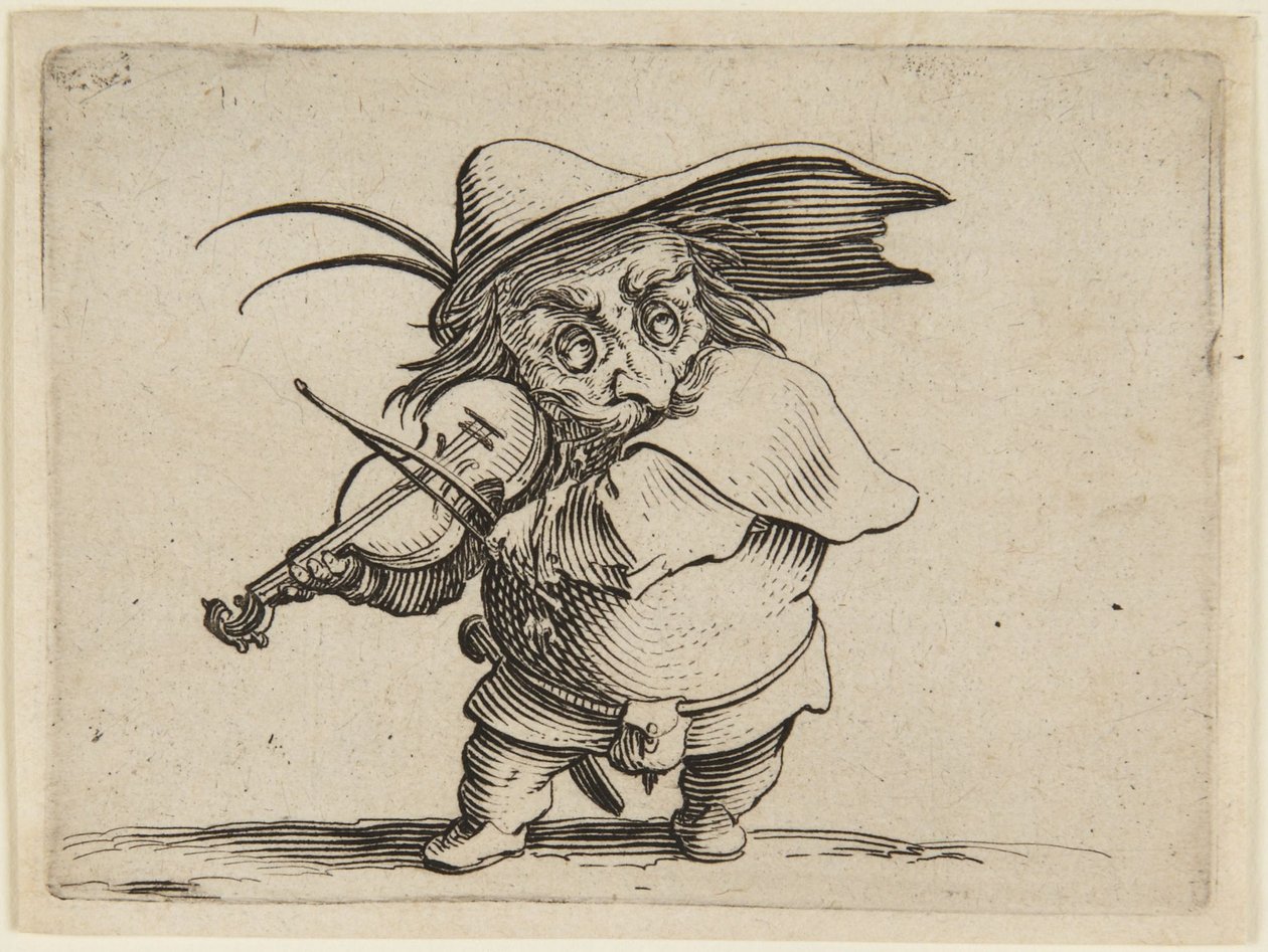 Hráč na housle od Jacques Callot
