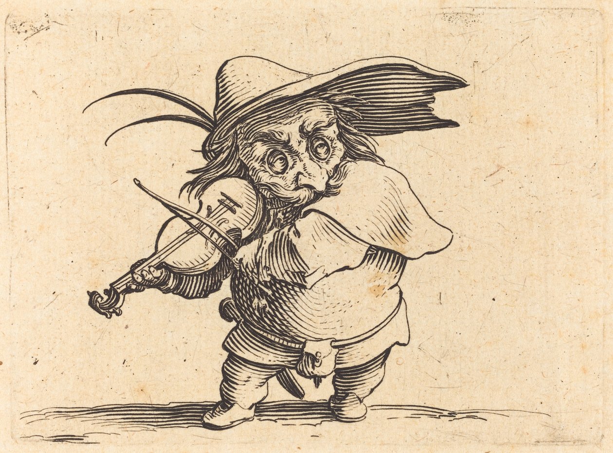 Hráč na housle od Jacques Callot