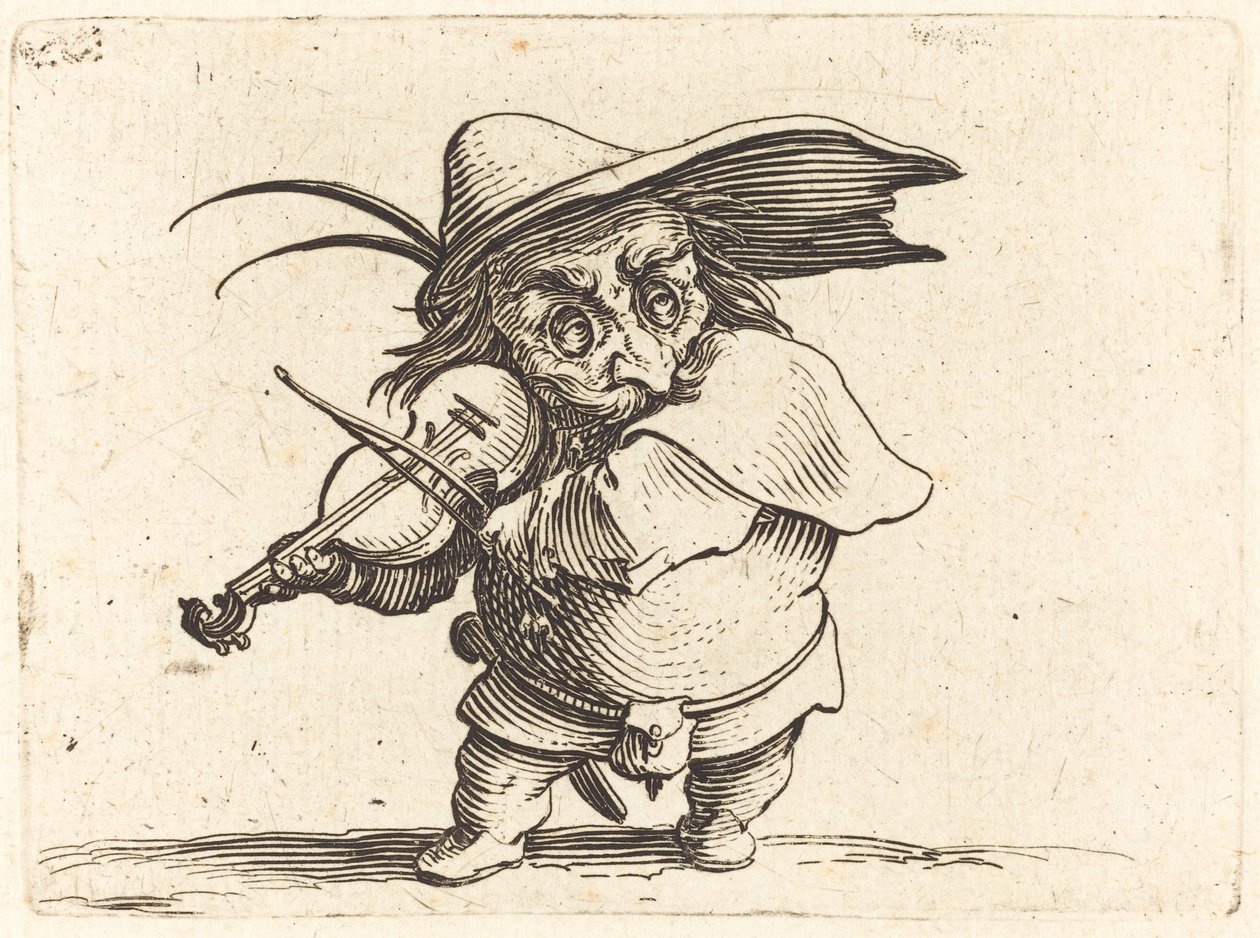 Hráč na housle od Jacques Callot