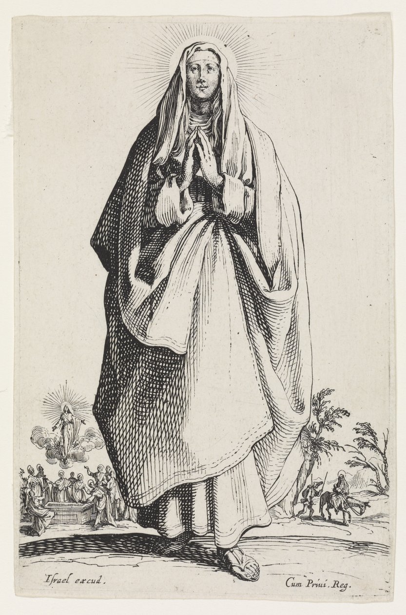 Panna Maria z Les Grands Apôtres (Velcí apoštolové), 1631 od Jacques Callot