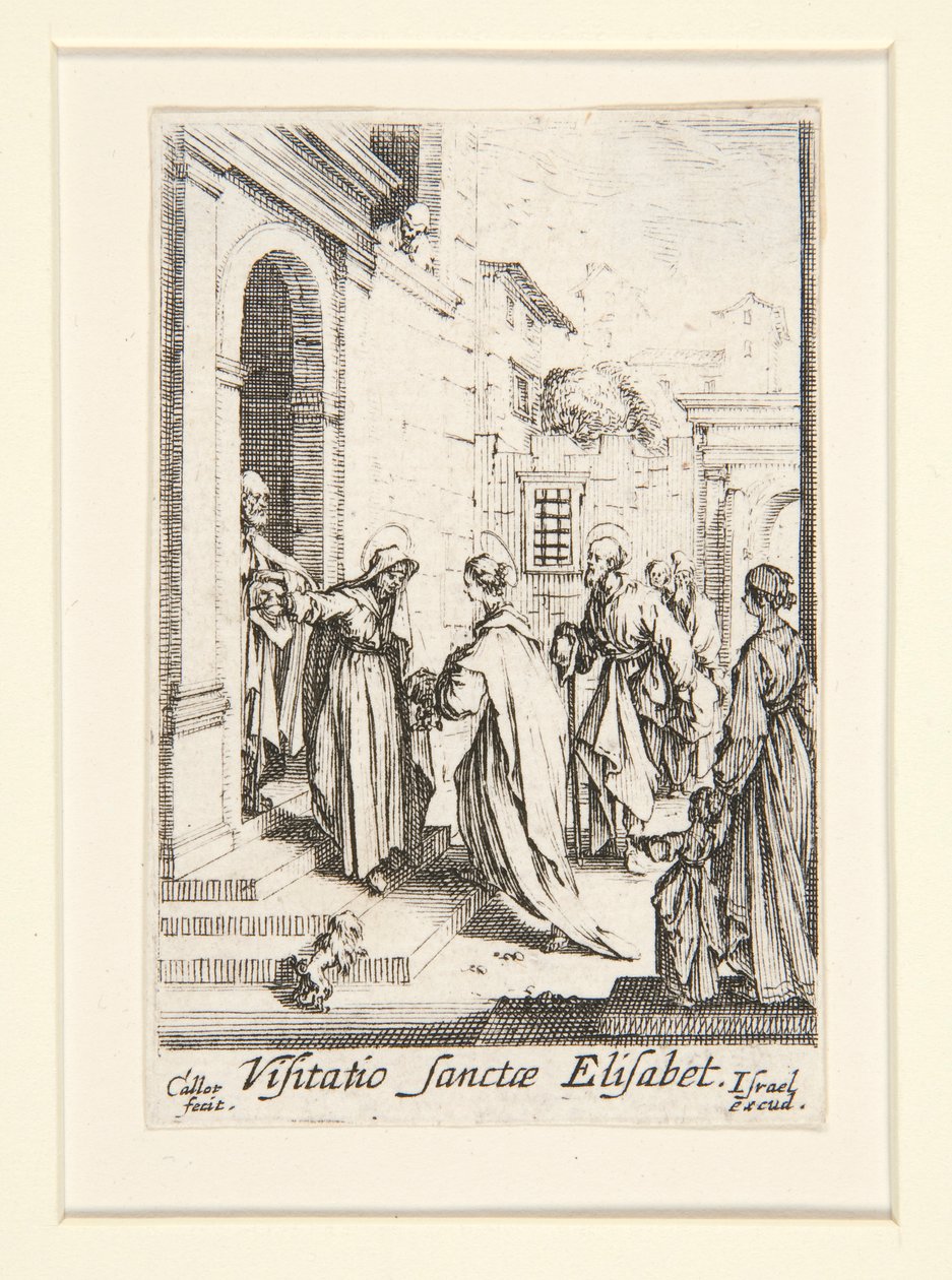 Návštěva, no. 6, ze Života Panny od Jacques Callot
