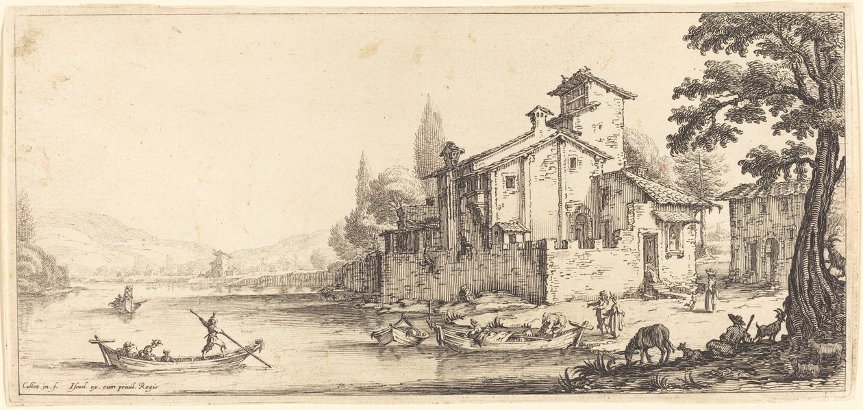 Procházka u vody od Jacques Callot
