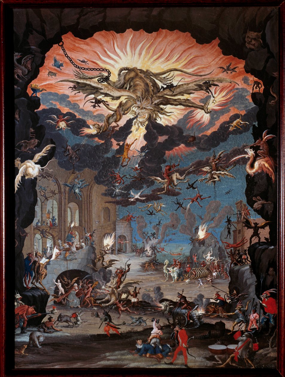 Pokušení svatého Antonína Velikého (nebo svatého Antonína poustevníka nebo svatého Antonína opata). Obraz od Jacquese Callota (1592-1635) od Jacques Callot