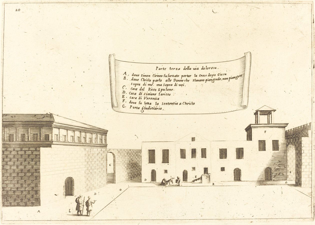 Třetí díl Via Dolorosa od Jacques Callot
