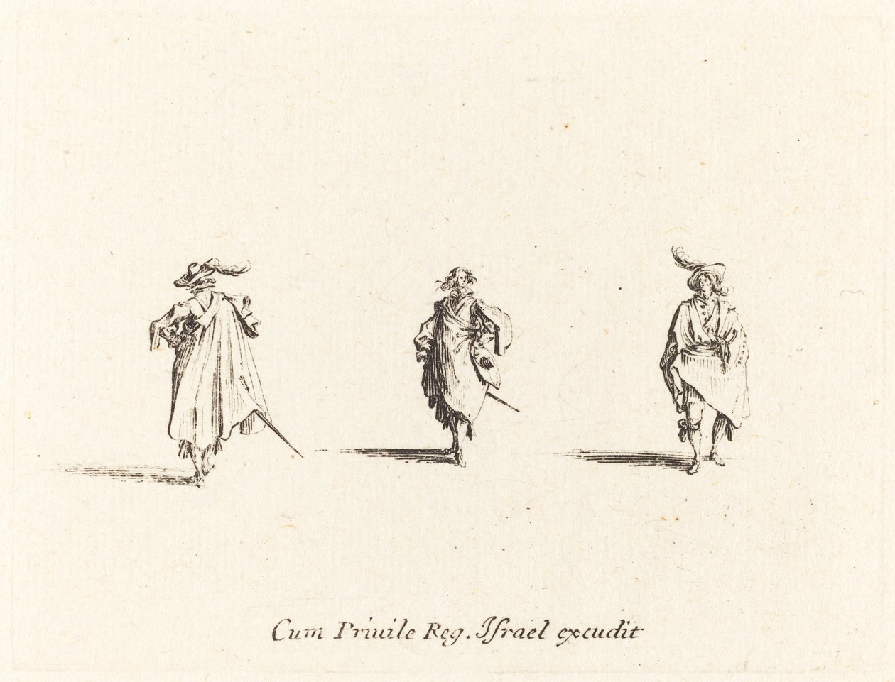 Tři pánové od Jacques Callot