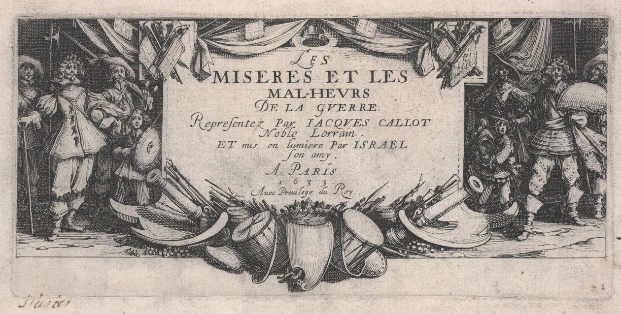 Titulní strana, The Miseries of War od Jacques Callot
