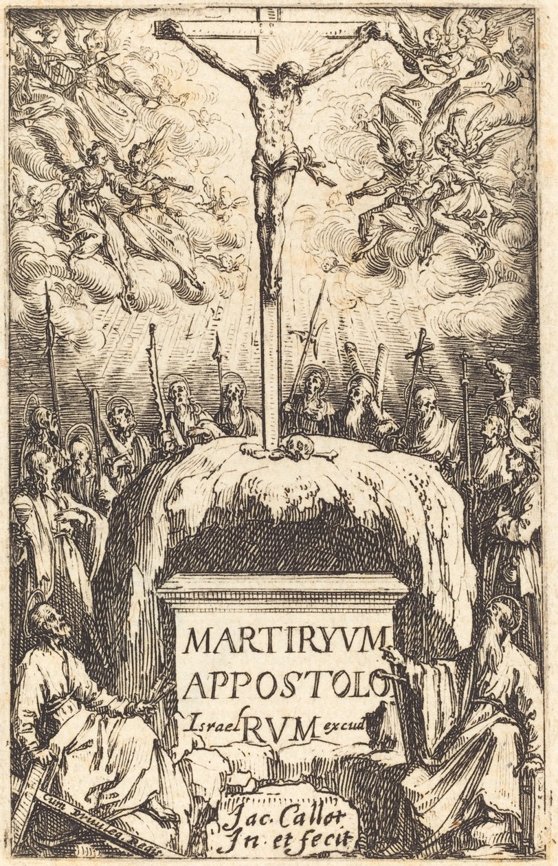 Titulní strana pro „Mučednictví apoštolů“ od Jacques Callot
