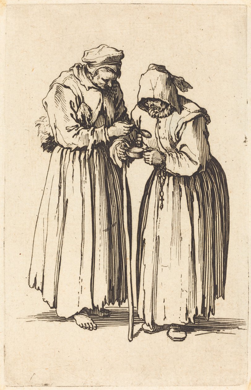 Dvě žebráky, c. 1622. od Jacques Callot