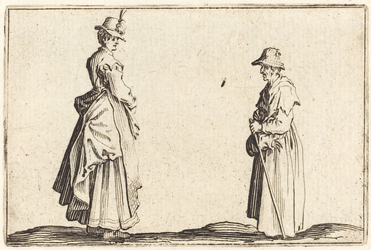 Dvě ženy v profilu od Jacques Callot