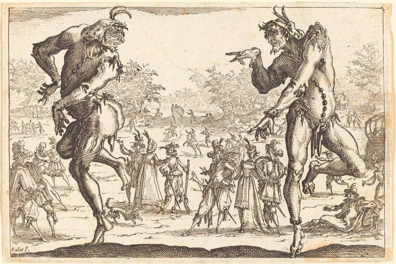 Dva Zanni od Jacques Callot