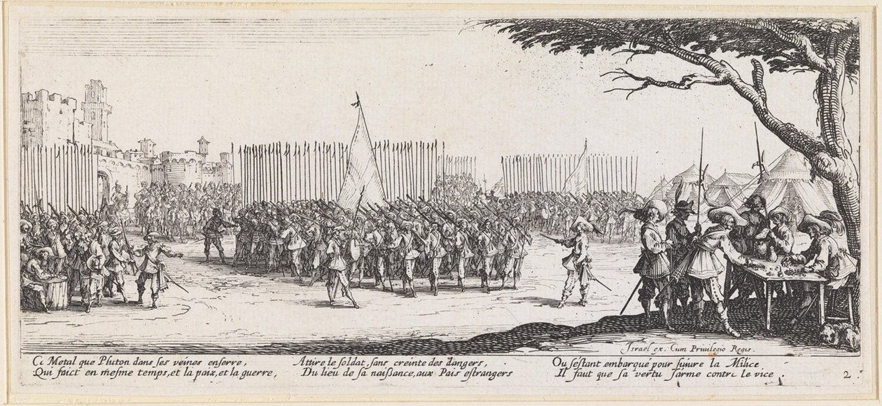 Vendels před městskými hradbami od Jacques Callot