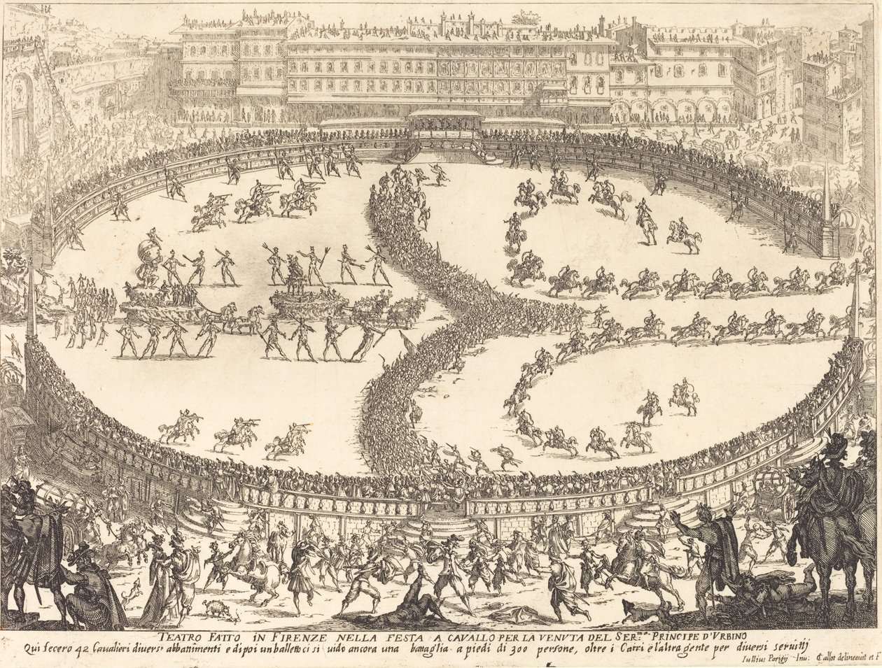 Pohled na festival od Jacques Callot