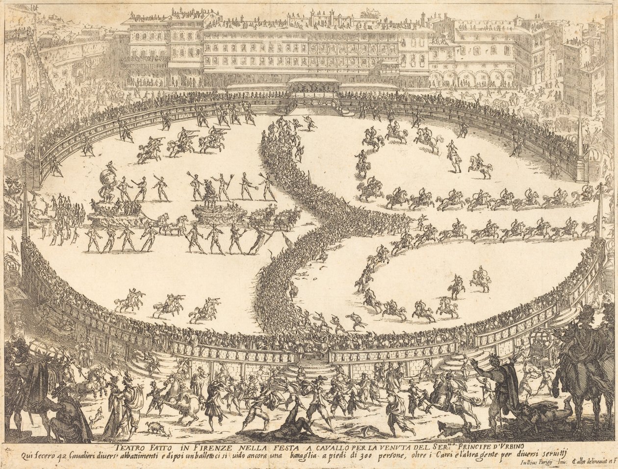 Pohled na festival od Jacques Callot