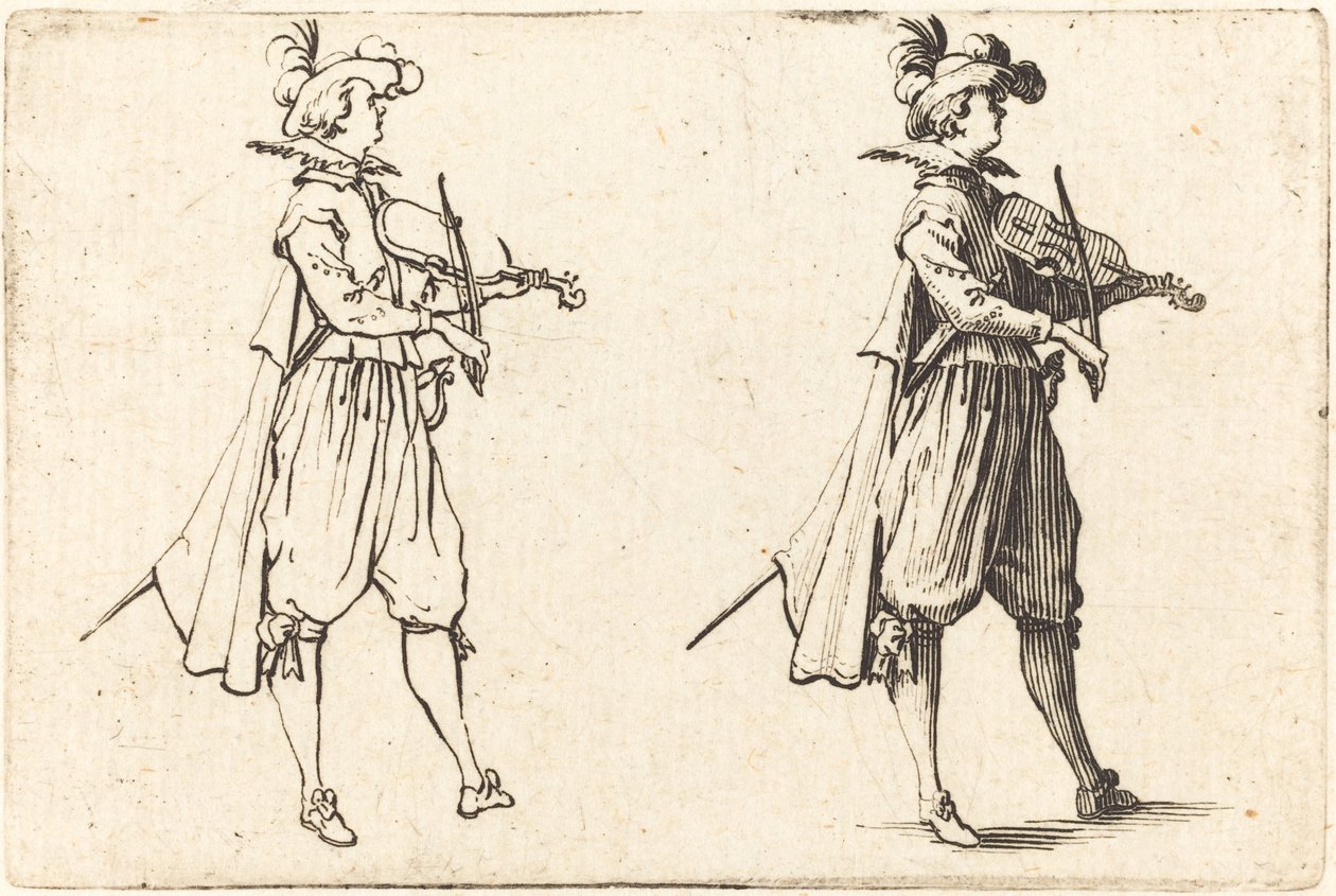 Houslista, c. 1622. od Jacques Callot
