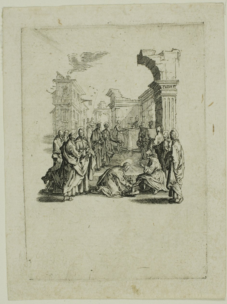 Mytí nohou z knihy Malá vášeň od Jacques Callot