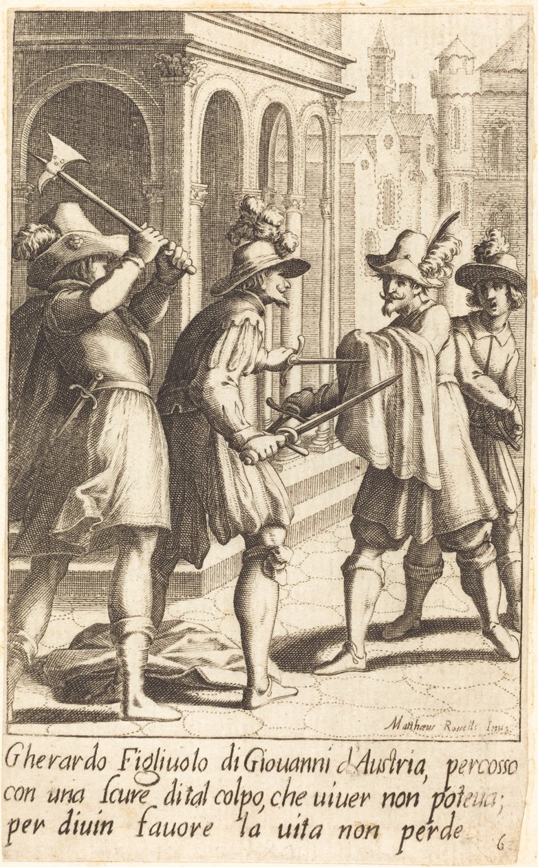 Gherardo od Jacques Callot after Matteo Rosselli