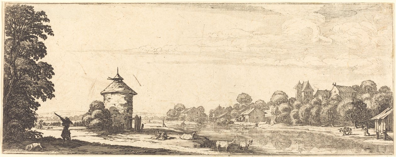 Holubník od Jacques Callot or Follower of Jacques Callot