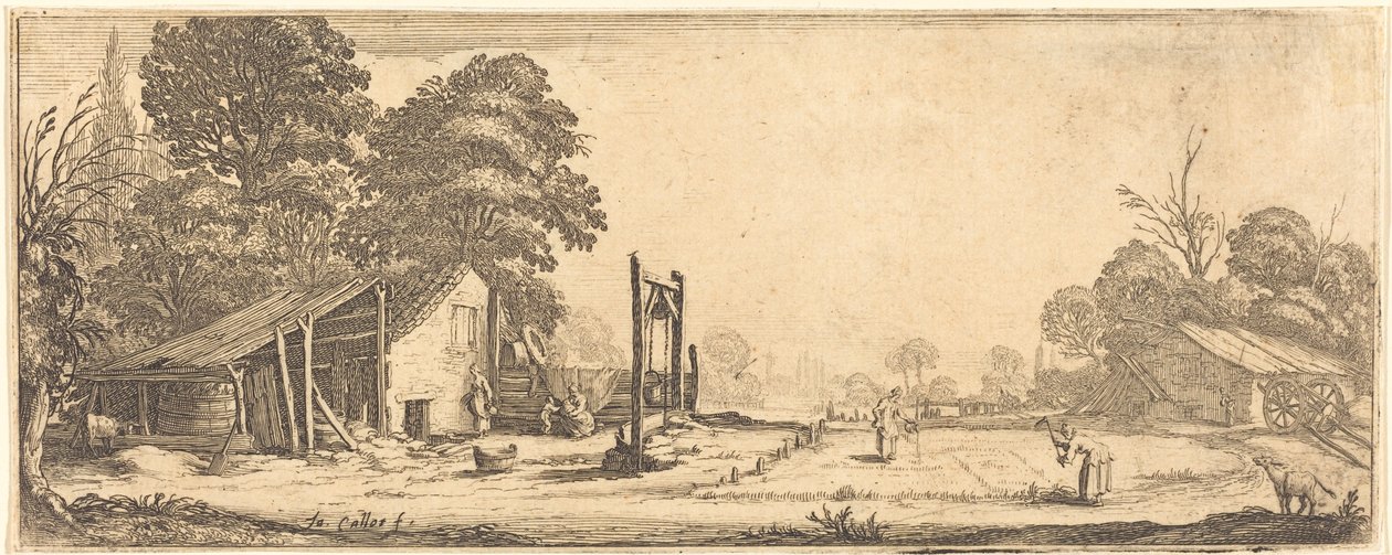 Zahrada od Jacques Callot or Follower of Jacques Callot