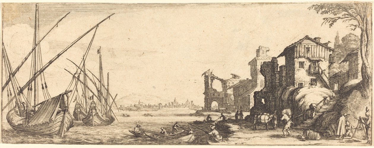 Malý přístav od Jacques Callot or Follower of Jacques Callot