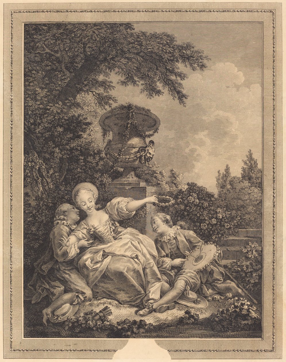 Koketa skončila od Jacques Couché and Jean Dambrun after Jean Honoré Fragonard