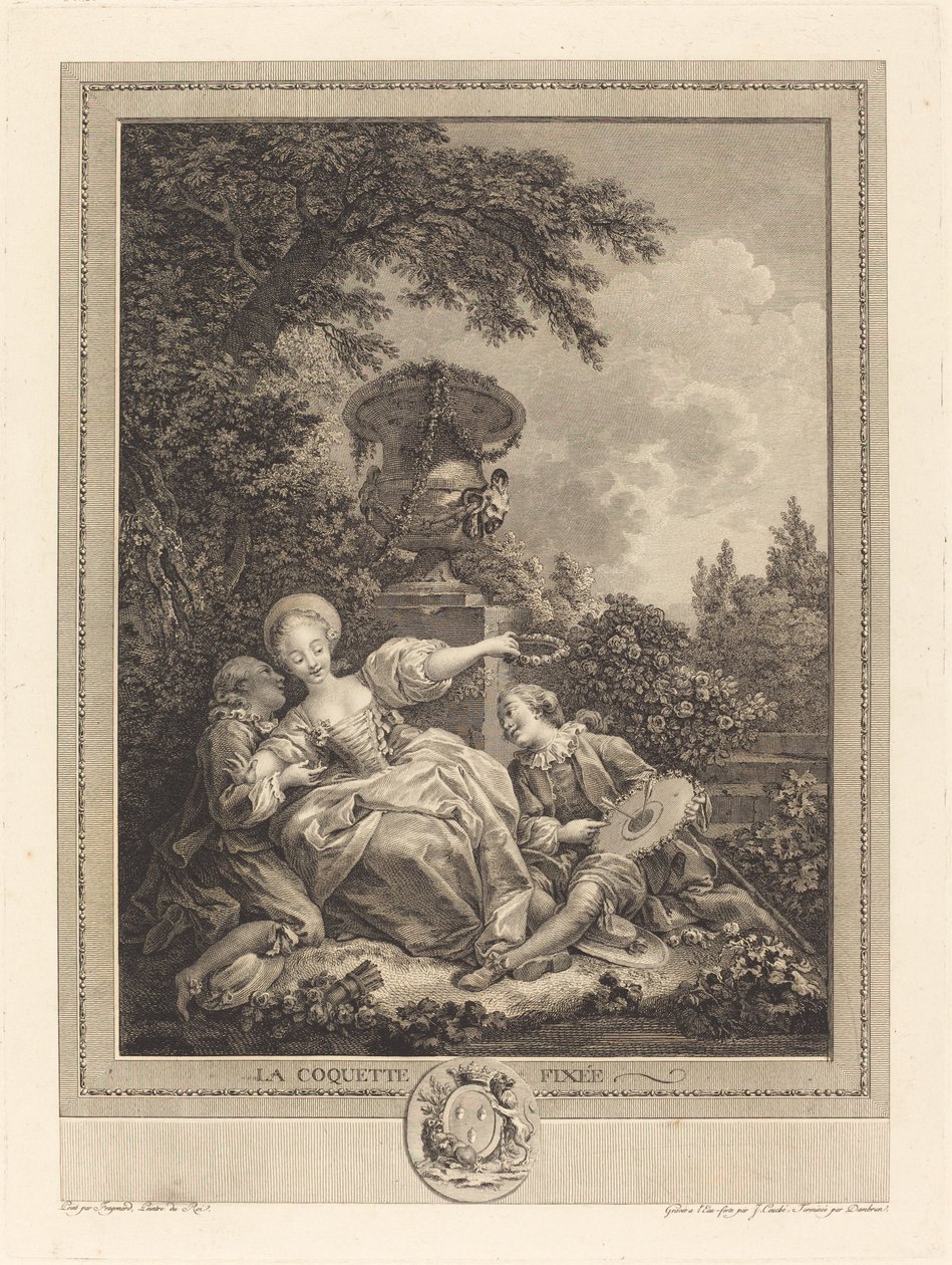 Koketa skončila od Jacques Couché and Jean Dambrun after Jean Honoré Fragonard